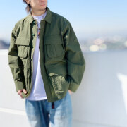 【40%OFF】 ワイルドシングス WILD THINGS ナイロンジャケット BDUジャケット GRAINRIP BDU JACKET ミリタリージャケット WT23018SK オリーブ OLIVE