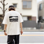 全2色 ワイルドシングス WILD THINGS Tシャツ BACK LOGO S/S Tee 半袖 ホワイト ブラック WHITE BLACK 白 黒 WT25062SK