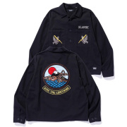【SALE40%OFF】 エクストララージ XLARGE ミリタリーシャツ RIPSTOP MILITARY SHIRT ブラック 黒 BLACK 101251014001