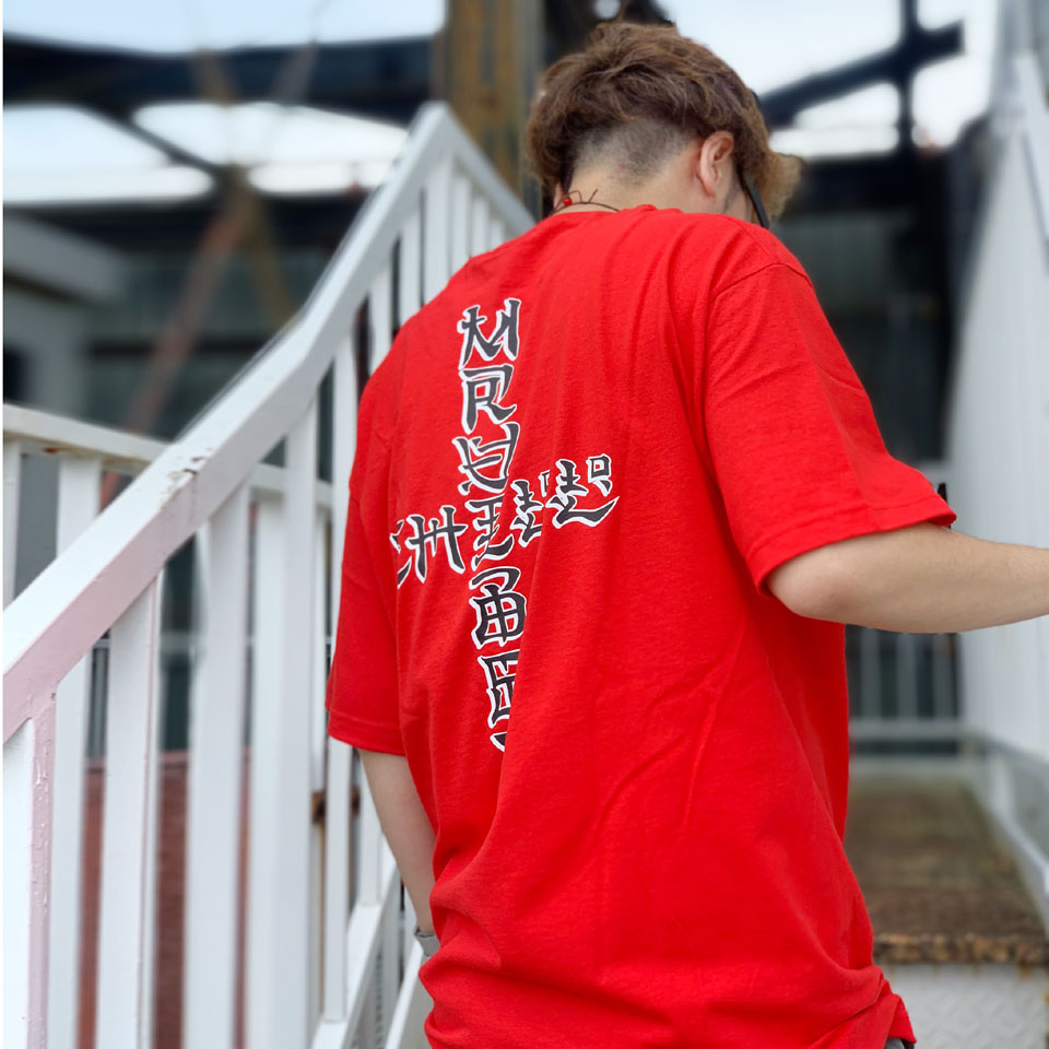MRV by Mr.vibes Tシャツ ANIMAL CHILL S/S Tee 半袖 オリジナル レッド