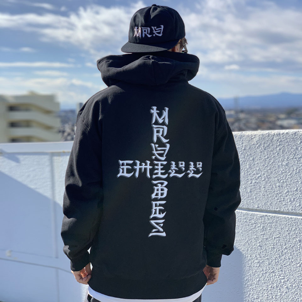 MRV by Mr.vibes ミスターバイブス オリジナル パーカー ANIMAL CHILL P/O HOODIE ヘビーウェイト ブラック 黒