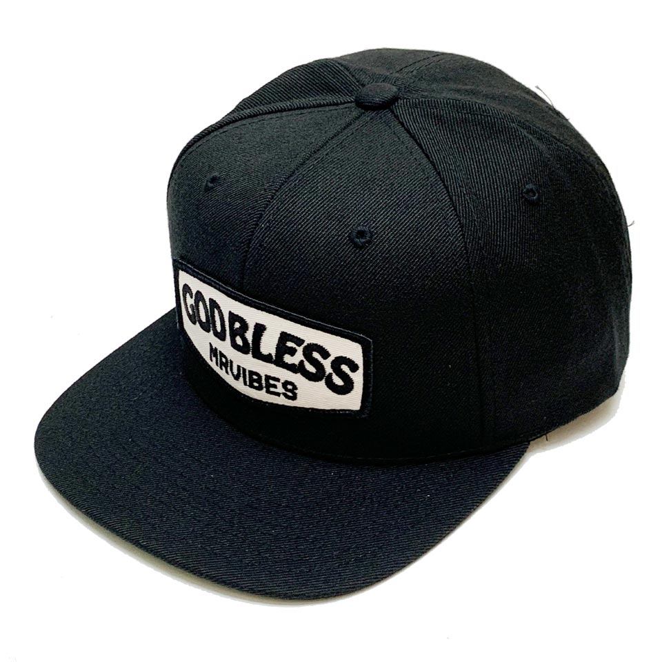 MRV by Mr.vibes スナップバックキャップ GOD BLESS SNAPBACK CAP 帽子 オリジナル ブラック 黒  BLACK