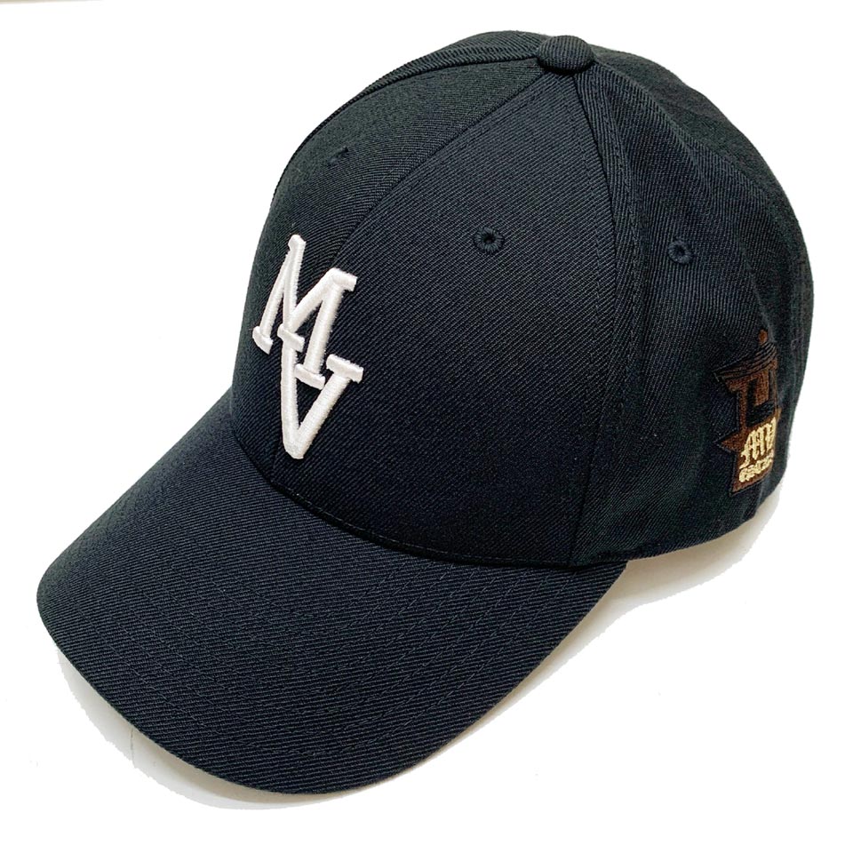 MRV by Mr.vibes キャップ SCRIPT LOGO 6PANEL SNAPBACK CAP ローキャップ スナップバック 帽子 オリジナル ブラック 黒 BLACK