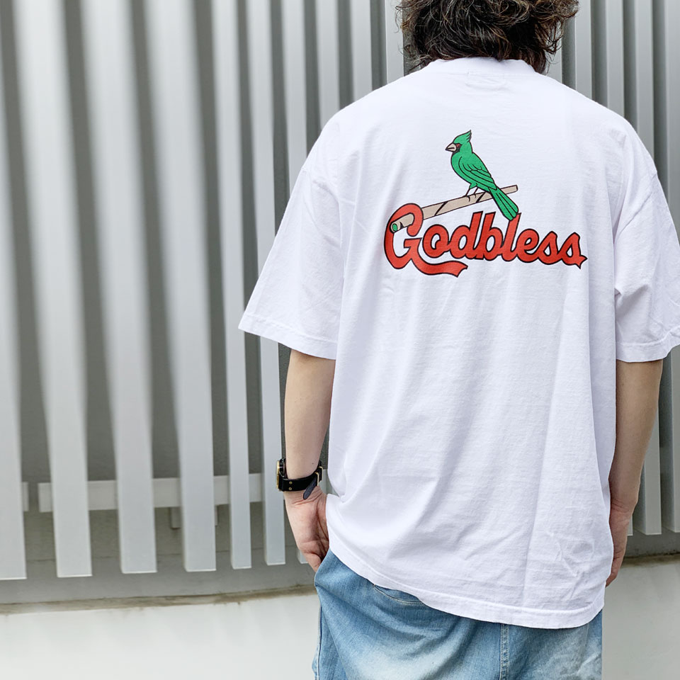 MRV by Mr.vibes Tシャツ CARDINALIS GOD BLESS S/S Tee  半袖 オリジナル ホワイト 白 WHITE