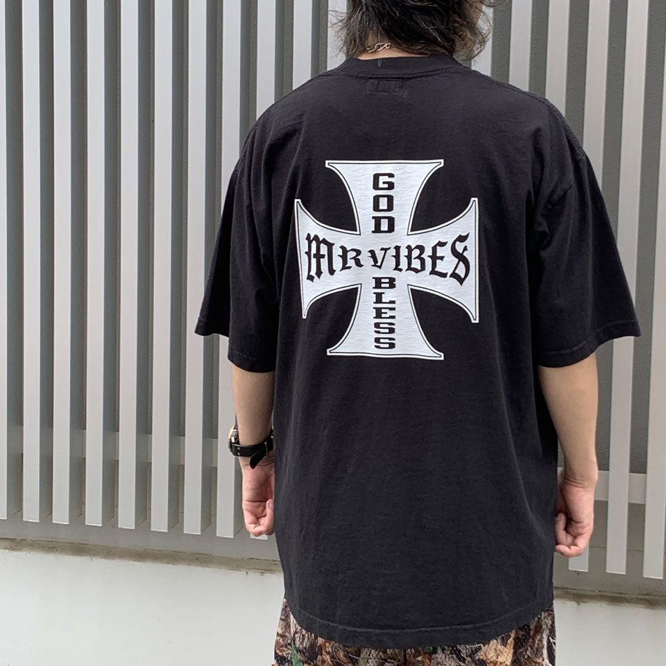 MRV by Mr.vibes Tシャツ IRON CROSS S/S Tee  半袖 オリジナル ブラック 黒 BLACK