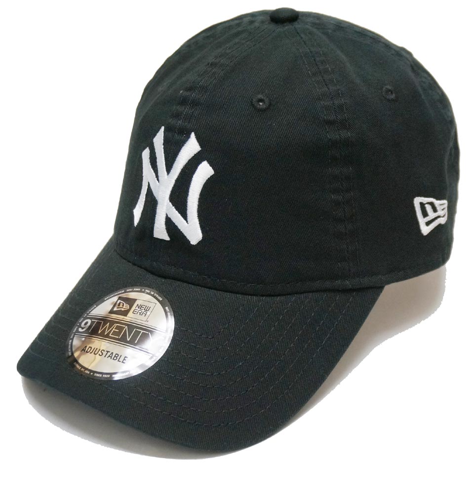 ニューエラ NEW ERA ローキャップ 9TWENTY - NEW YORK YANKEES ニューヨークヤンキース NY キャップ 帽子 ブラック 黒 BLACK 定番モデル