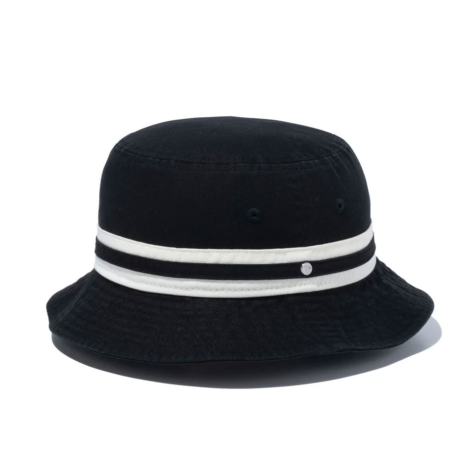ニューエラ NEW ERA バケットハット BUCKET-01 Striped Band Bucket ハット 帽子 ブラック 黒 BLACK 14109560