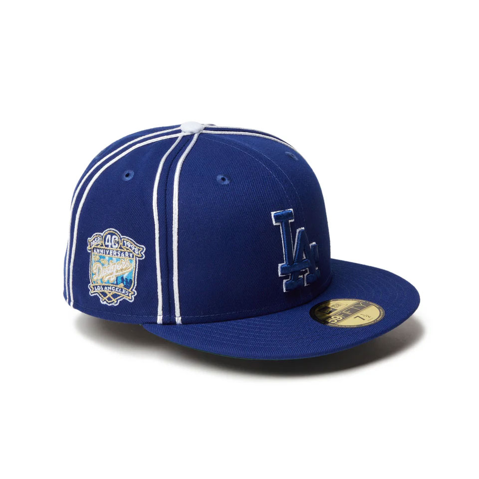 MLB ロサンゼルス・ドジャース ステンレス製ワイングラスセット（赤・青） NEW ERA / 59FIFTY MLB Piping