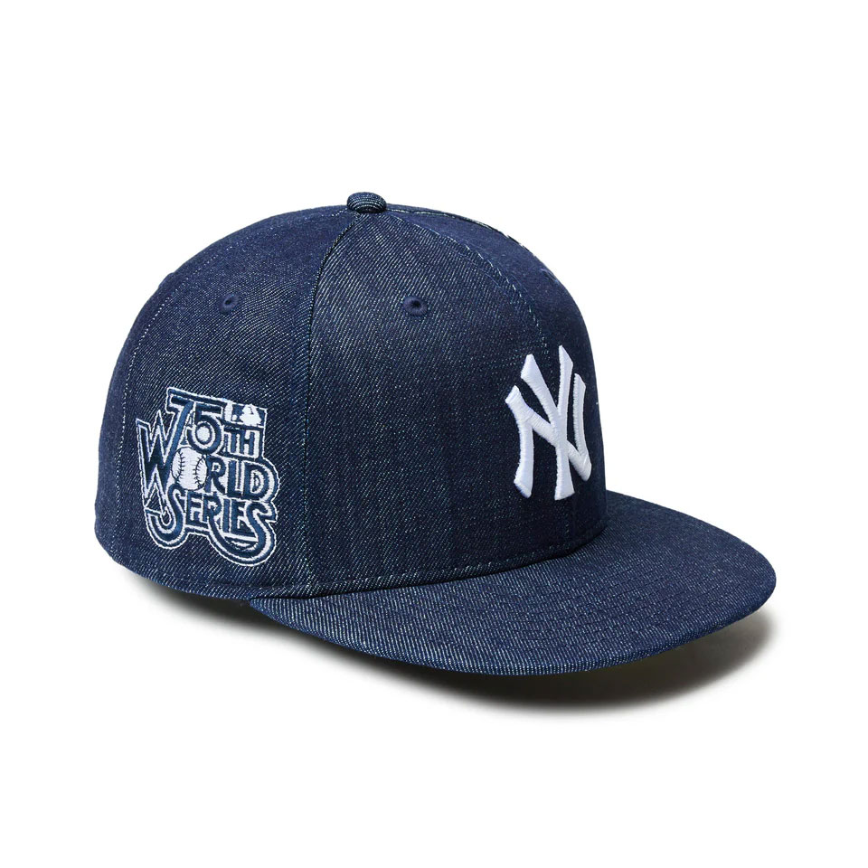 ニューエラ NEW ERA キャップ 59FIFTY Denim ニューヨーク・ヤンキース NY YANKEES ワールドシリーズサイドパッチ インディゴデニム INDIGO