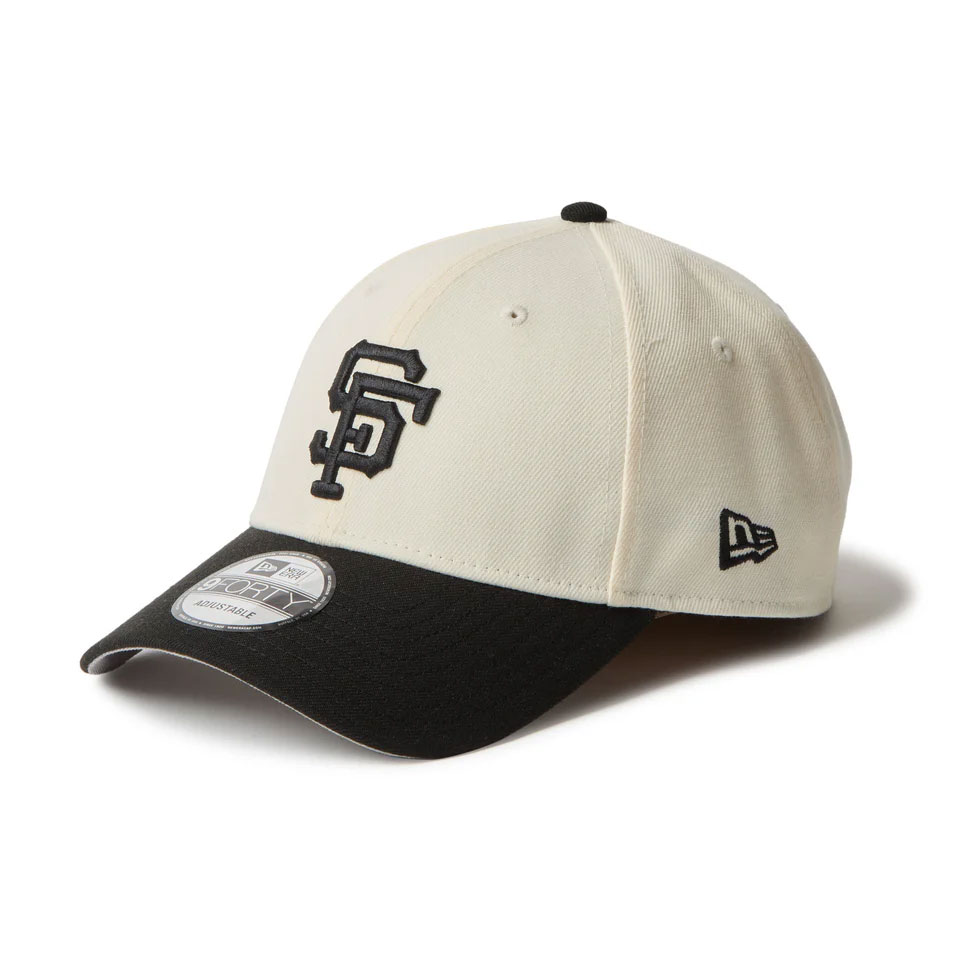 ニューエラ NEW ERA ローキャップ 9FORTY MLB 2-Tone サンフランシスコ・ジャイアンツ クーパーズタウン ワインコルク ブラックバイザー ホワイト