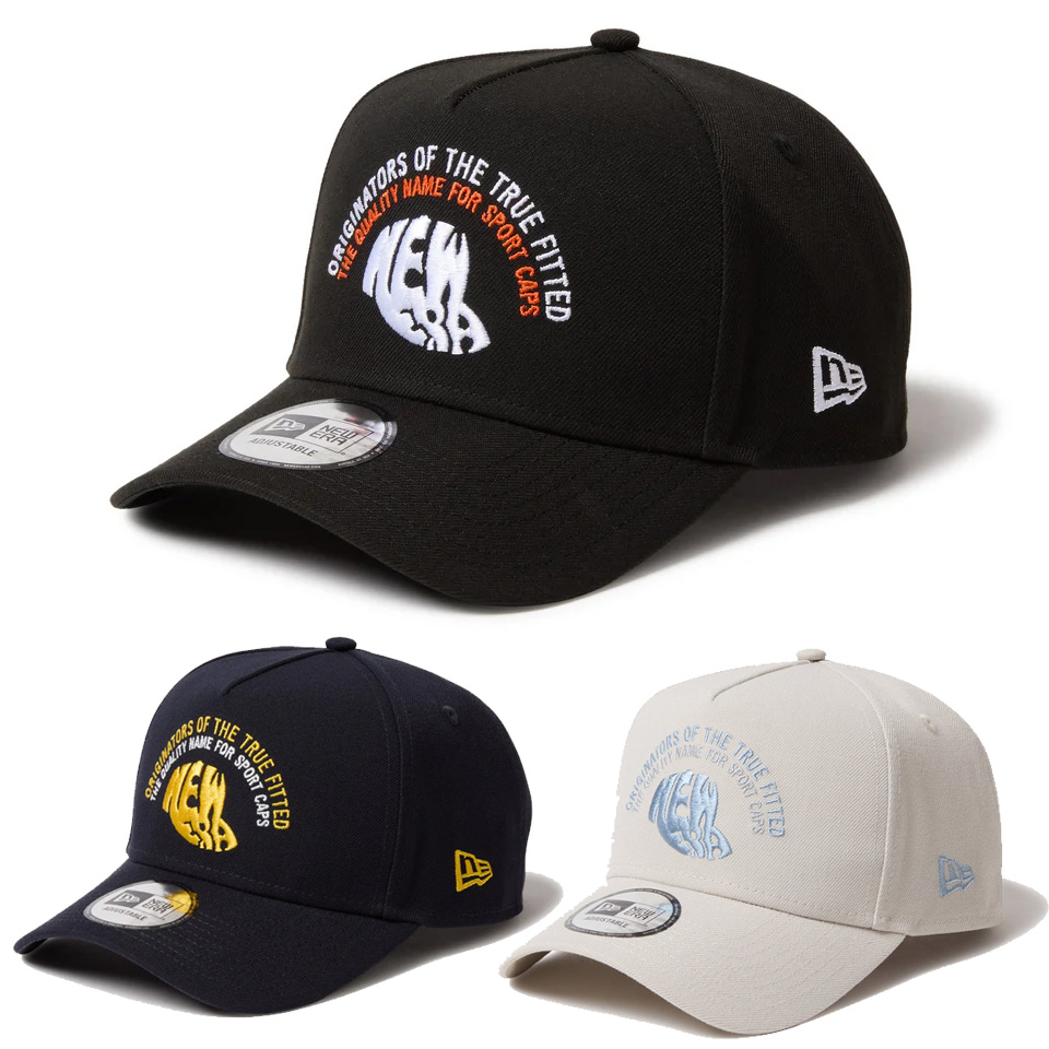 ニューエラ NEW ERA キャップ 9FORTY A-Frame Archive Embroidery CAP スナップバック 帽子 ブラック 黒 BLACK ネイビー NAVY STONE ストーン
