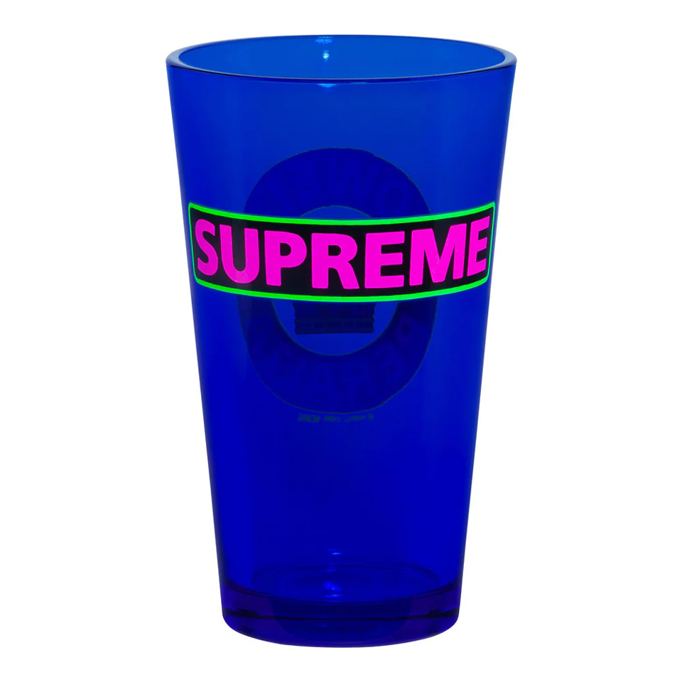 パウエルペラルタ POWELL PERALTA パイントグラス SUPREME PINT GLASS BLACKLIGHT グラス  ブルー 青 BLUE