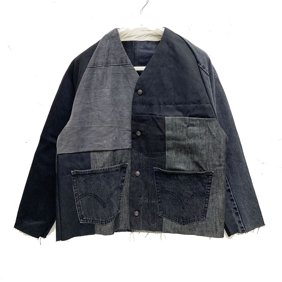 スリフティルック THRIFTY LOOK デニムエンジニアジャケット Levi's DENIM REMAKE ENGINEERED JACKET (#1) リーバイスリメイク ブラック 黒 BLACK