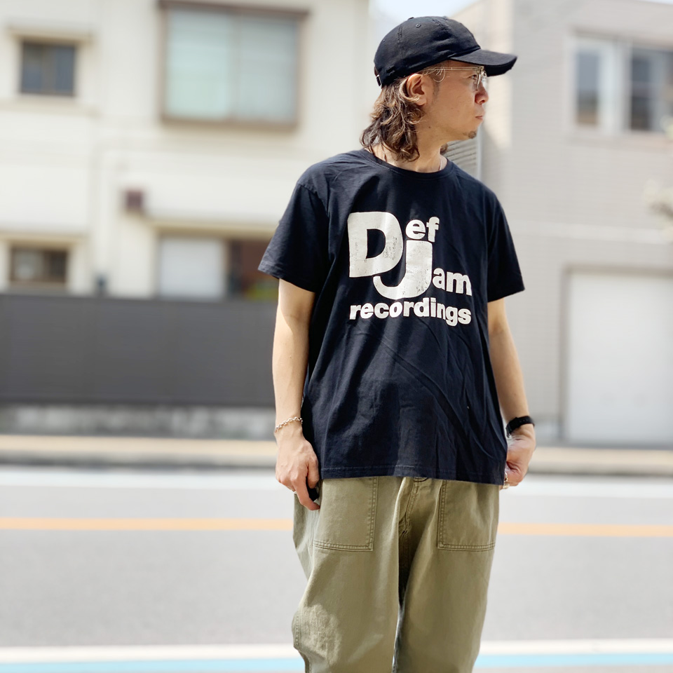 スリフティルック THRIFTY LOOK Tシャツ DEF JAM S/S TEE デフジャム ビンテージ加工 ブラック 黒 BLACK バンドTシャツ バンT