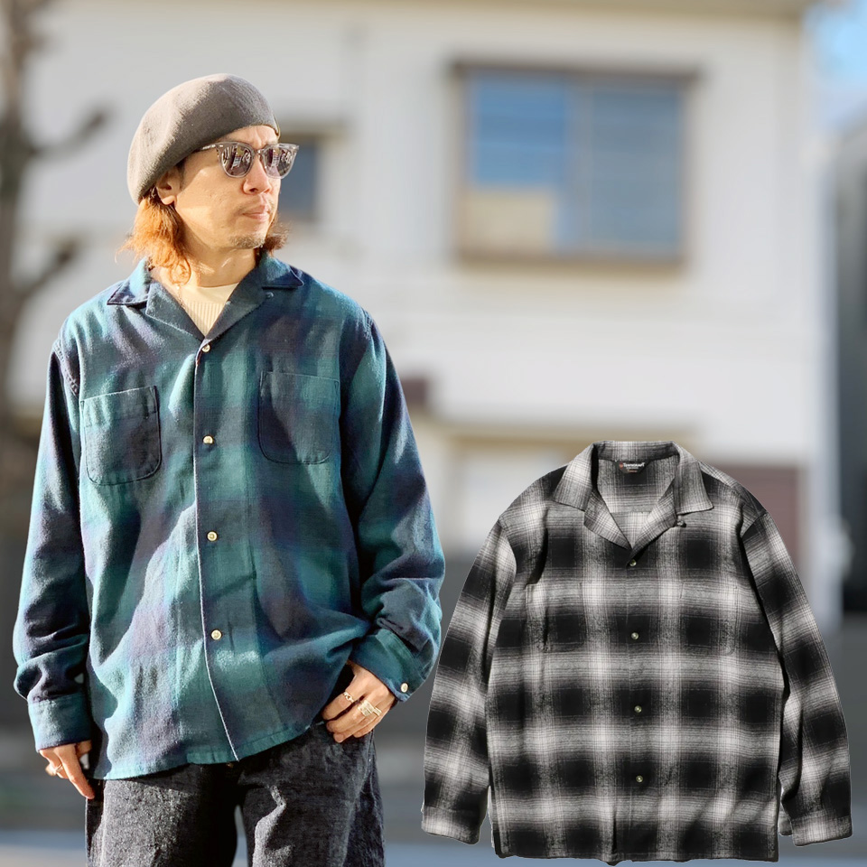 D*r様 Special 60s TOWN CRAFT オンブレ シャドー ボー TOWN CRAFT / 60S OMBRE CHECK LOOP COLLAR NEL SHIRTS