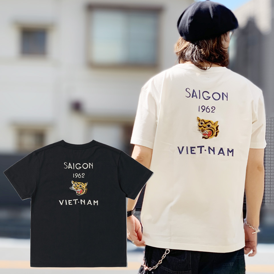 全2色 テーラー東洋 TAILOR TOYO Tシャツ SUKA T-SHIRT EMBROIDERED “SAIGON VIET-NAM” ベトジャン ホワイト 白 WHITE ブラック 黒 BLACK TT79590
