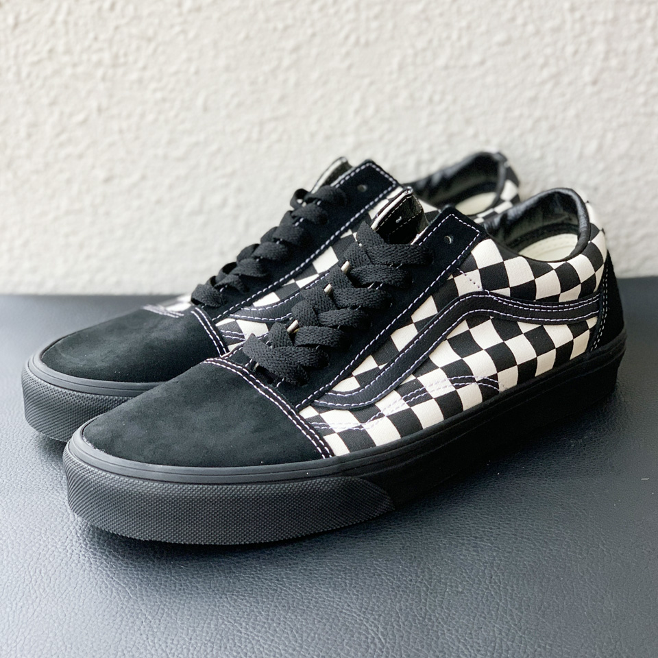 VANS ヴァンズ OLD SKOOL - CHECKERBOARD BLACK/WHITE (VN000D7ZMCG)