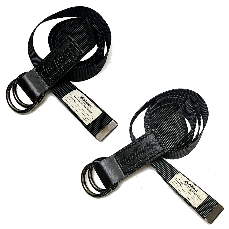 ワイルドシングス WILD THINGS ベルト LEATHER COMBI BELT リングベルト ブラック 黒 BLACK グレー GREY WT25172P