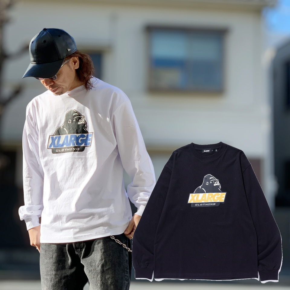 全2色 エクストララージ XLARGE ロンT Tシャツ OLD OG L/S TEE 長袖 ホワイト ブラック 白 黒 WHITE BLACK 101261011006