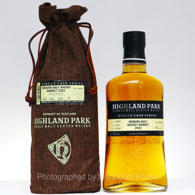 ハイランドパーク12年 [2008] シングルカスク Cask#4239 for MMWM2022 《正規》