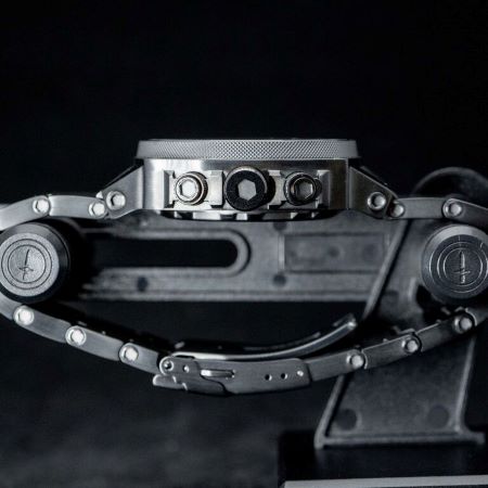 Predator II Black Tit Grey Dial Black Sub Dial Black Number - Tit