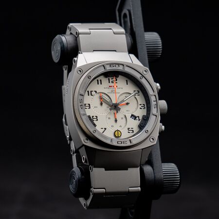 Predator II Grey Tit Grey Dial Black Sub Dial Black Number - Tit