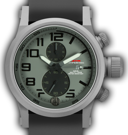HYPERTEC CHRONO 2A Grey Grey Dial - Grey Rubber II- Silver Buckle