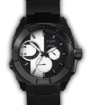 US-744X Black - Black-Silver Dial - Black Tit Bandke