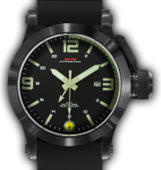 HYPERTEC 44 BLACK - LUMI DIAL - BLACK RUBBER II- BLACK Buckle