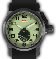 HYPERTEC CHRONO 1A Black Lumi Dial - Black Rubber II - Black Buckle