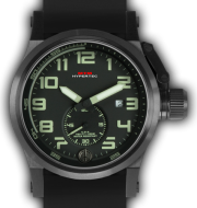 HYPERTEC CHRONO 1A Black Black - Lumi Dial - Black Rubber II - Black Buckle