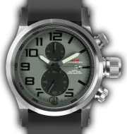 HYPERTEC CHRONO 2A Silver Grey Dial - Grey Rubber II- Silver Buckle