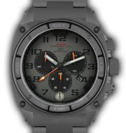 Predator II Grey Tit Grey Dial Black Sub Dial Black Number - Tit Band-Orange Hand