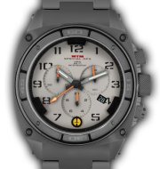 Predator II Grey Tit Tan Dial Tan Sub Dial Grey Number - Tit Band-Orange Hand