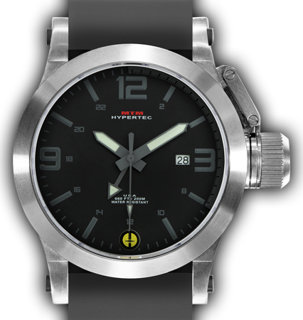 HYPERTEC 44 SILVER - GREY DIAL - GREY RUBBER II- SILVER Buckle