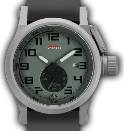 HYPERTEC CHRONO 1A Grey Grey Dial - Grey Rubber II- Silver Buckle