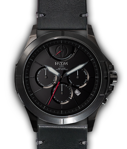 Oconus Black - Black I Dial - OC Leather Black - Black Buckle