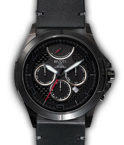 Oconus Black - Black II Dial - OC Leather Black - Black Buckle