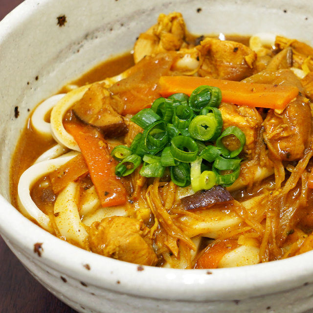 四万十鶏カレー極太うどん