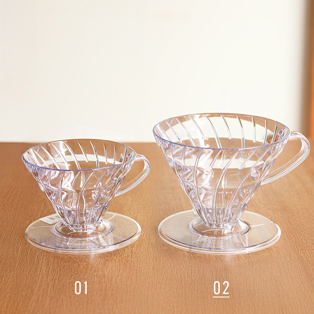 ハリオ　V60透過ドリッパー02クリアVDR-02-T