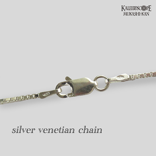 シルバーネックレス]Saturn_Floral band with Blue Topaz：Kevin