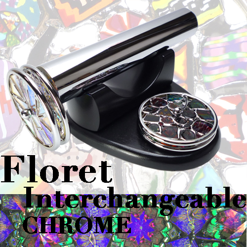 万華鏡：ホイール]フローレット・インターチェンジャブル（クローム