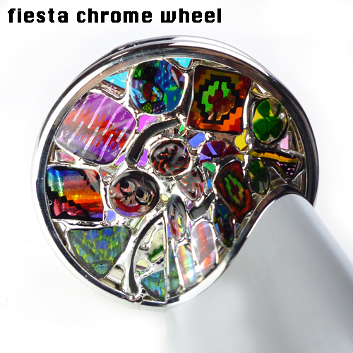 万華鏡：ホイール]フローレット・インターチェンジャブル（クローム