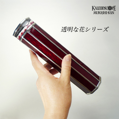 万華鏡：オイルチェンバー】透明な花シリーズ/暗室の薔薇：細井厚子