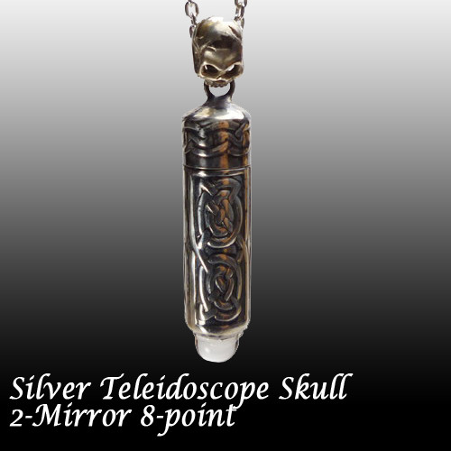 万華鏡　シルバー925ネックレス K&D アメリカ製 万華鏡 ペンダント カレイドスコープ