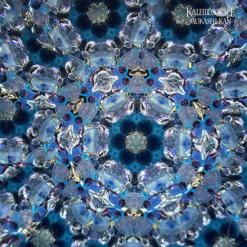 CRYSTAL SCOPE Lsize 小林綾花氏(オイル万華鏡) 万華鏡：オイル]Twilight Star-Sapphire-：小林綾花［送料無料］