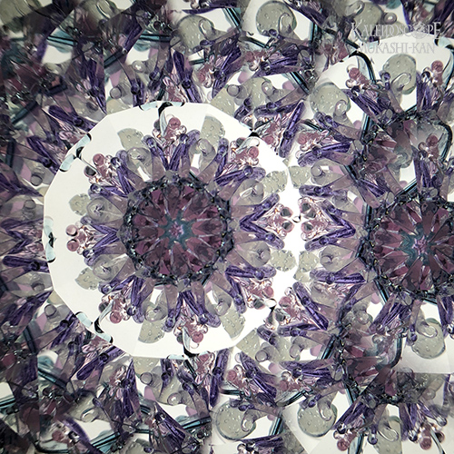 m*i様 紫陽花の万華鏡 グラスニーク ガラスポット 紫陽花の万華鏡 | GlassNique（グラスニーク）/ オリジナル
