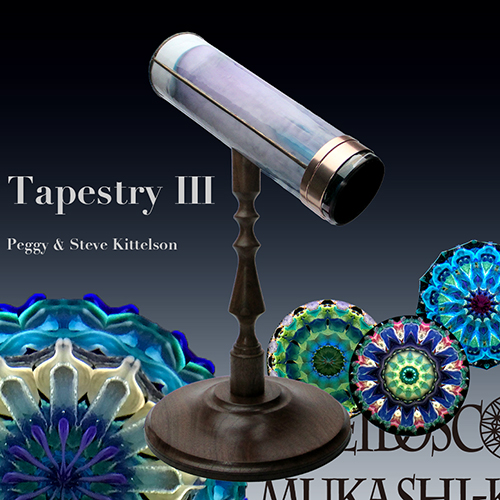 万華鏡：パーラー：オイル］タペストリー3/ブルーパープル 2023