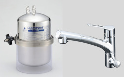 【取付工事付】 マルチピュア浄水器　Aquaversa 750BA （活性化セラミック搭載）　浄水器兼用混合水栓タイプ