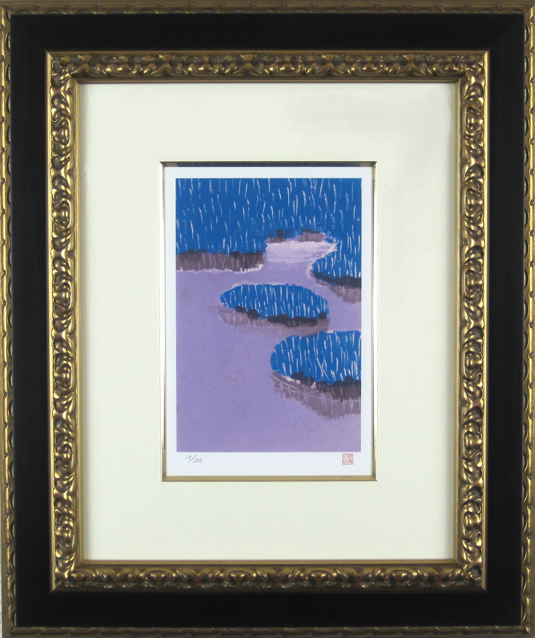 東山魁夷　「季の詩　九月」　1954年　卒寿記念　リトグラフ　額寸・476×566mm  商品画像